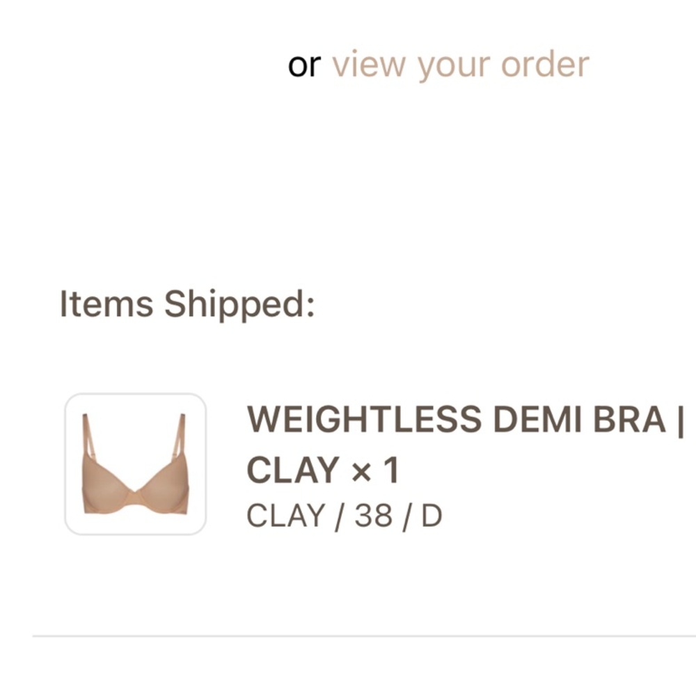 SKIMS WEIGHTLESS DEMI BRA